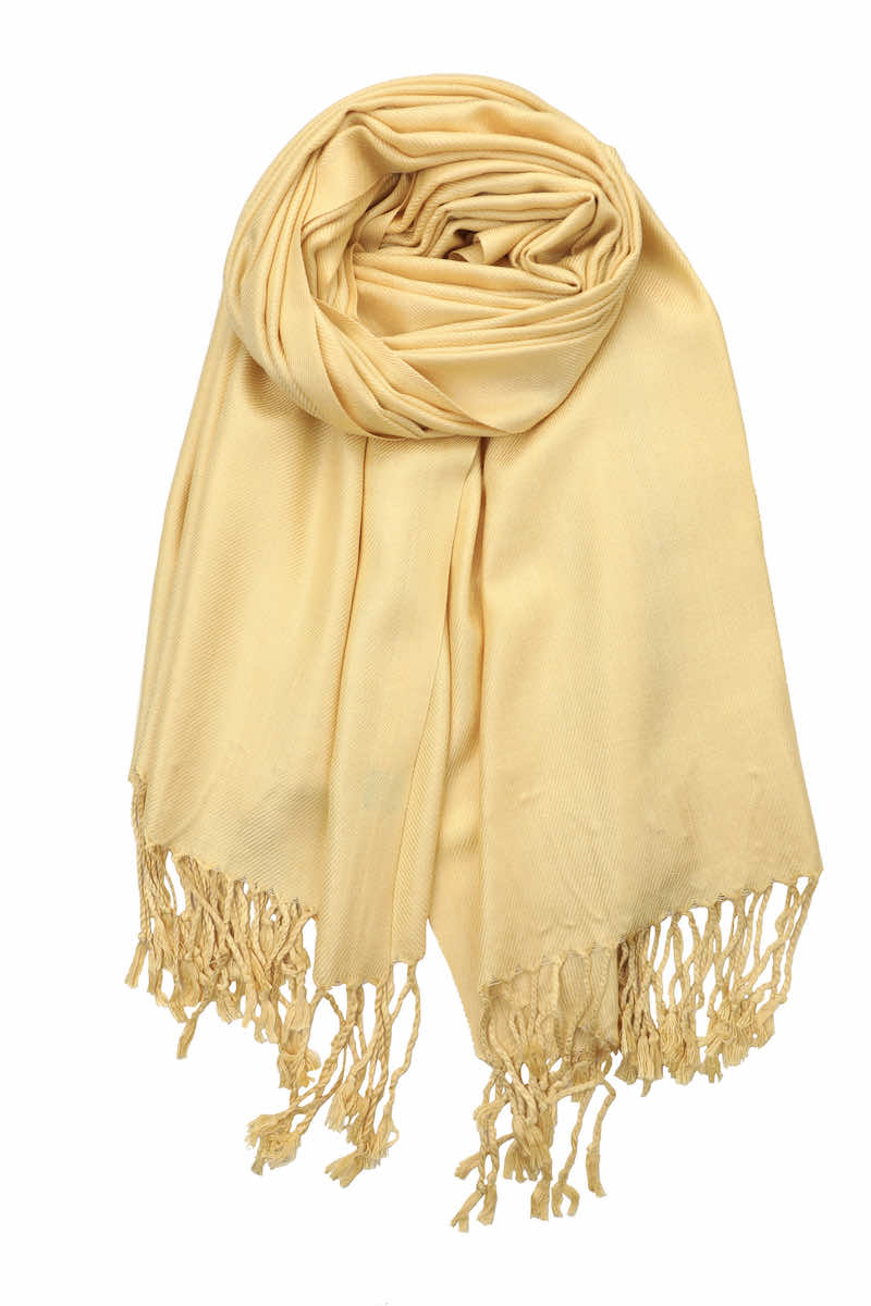 Achillea Pale Yellow Pashmina Scarf Achillea Scarves