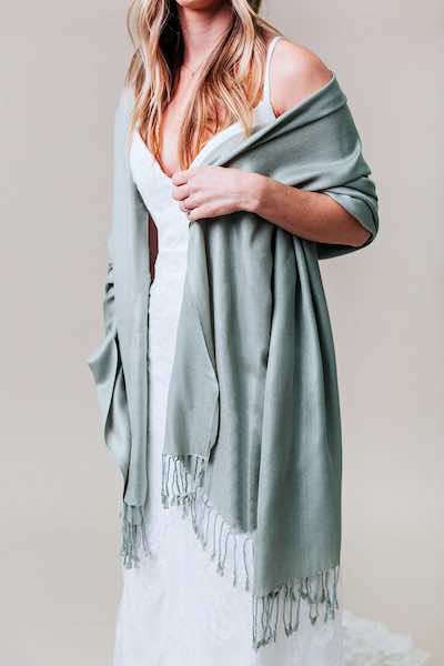 dressy elegant women with a shawl