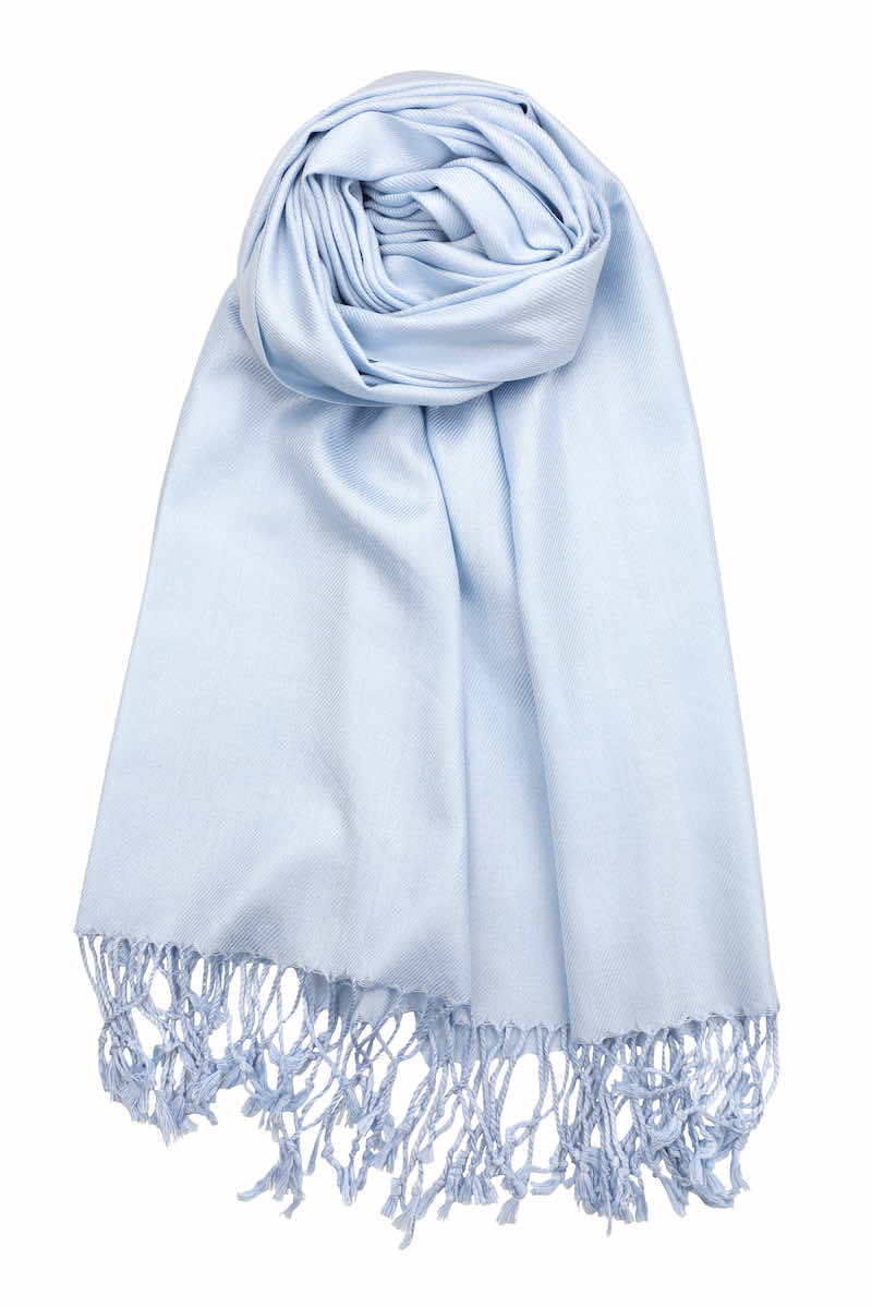 Achillea Baby Blue Pashmina Scarf