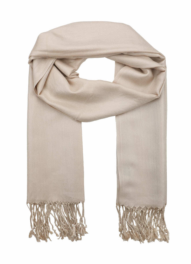 Achillea Beige Pashmina Scarf