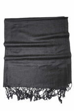 Achillea Black Jacquard Pashmina Scarf