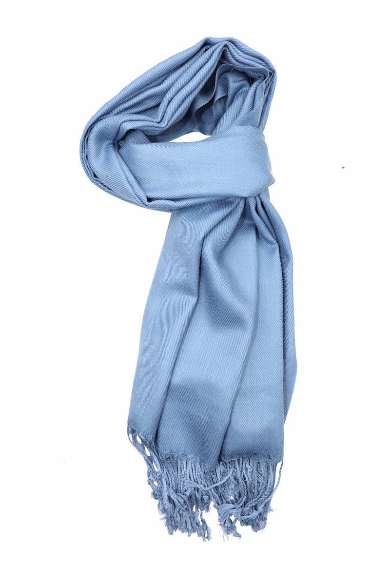 Achillea Cornflower Blue Pashmina Scarf Achillea Scarves