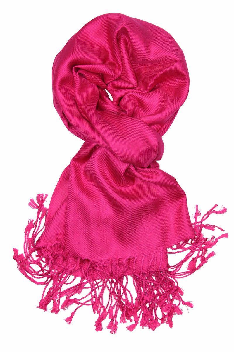 achillea solid pashmina scarf fuchsia