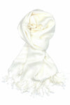 Achillea Ivory Pashmina Scarf