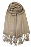 Achillea Khaki Pashmina Scarf