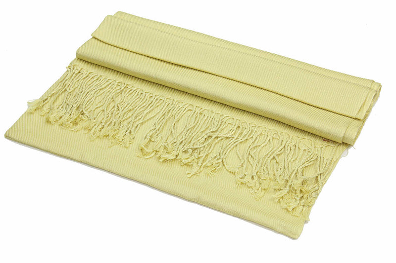 Achillea Lemon Yellow Pashmina Scarf