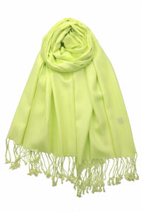 Achillea Lime Green Pashmina Scarf