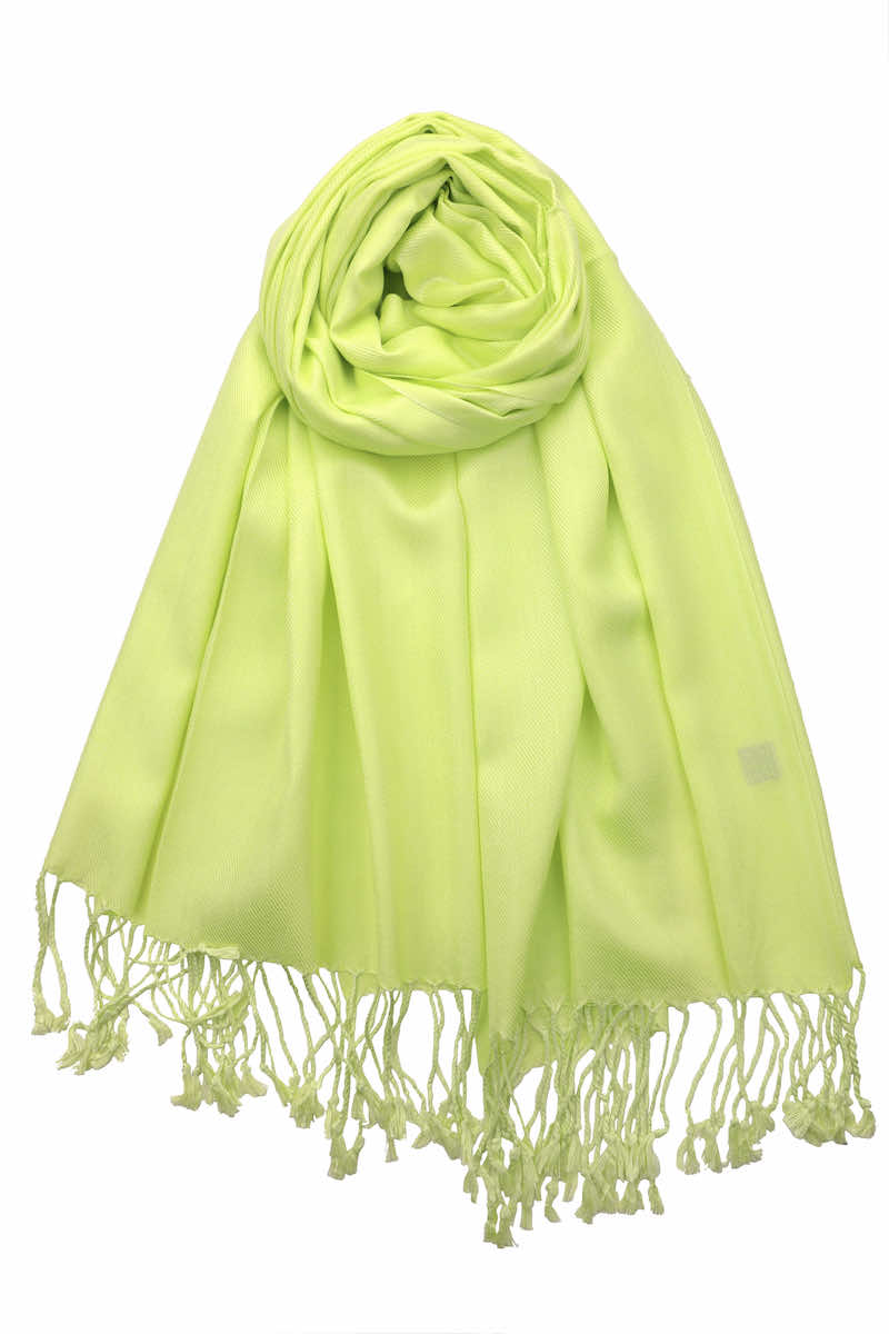 Achillea Lime Green Pashmina Scarf