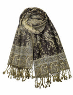 achillea reversible pashmina shawl mocha