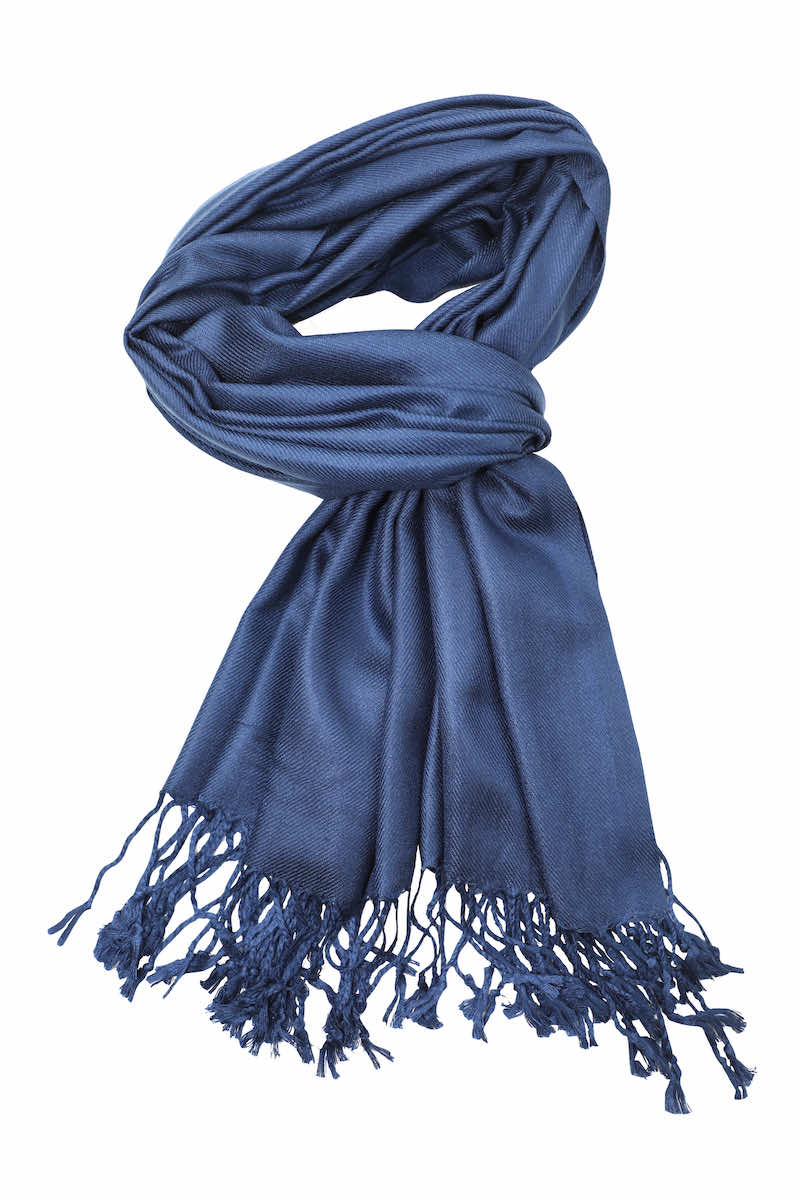 Achillea Navy Pashmina Scarf