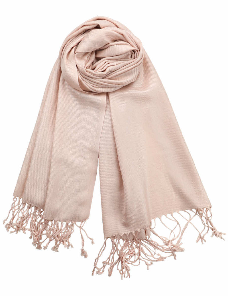 achillea large soft silky pashmina shawl pearl pink