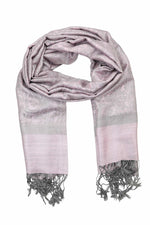 achillea jacquard pashmina pink grey