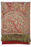 Achillea Red Big Paisley Pashmina