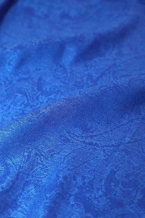 Achillea Royal Blue Jacquard Pashmina Scarf