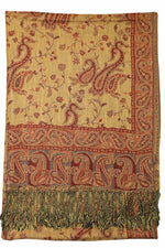 Achillea Rust Reversible Paisley Pashmina