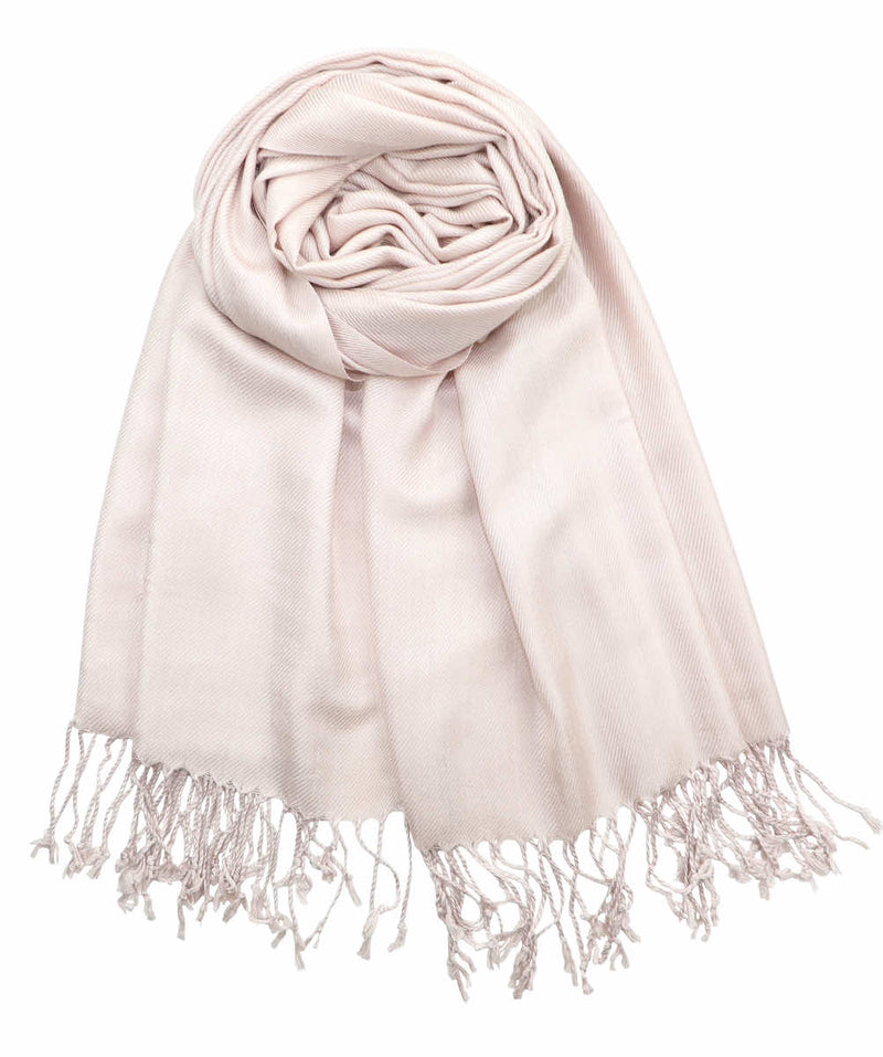 achillea large soft silky pashmina shawl seashell