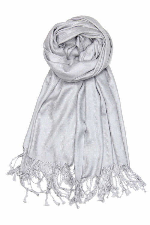 Achillea Silver Pashmina Scarf