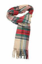 Achillea Scottish Tartan Plaid Cashmere Feel Scarf Stewart Dress