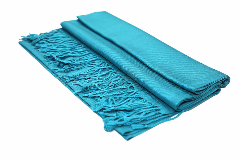 Achillea Teal Pashmina Scarf