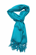 Achillea Teal Pashmina Scarf