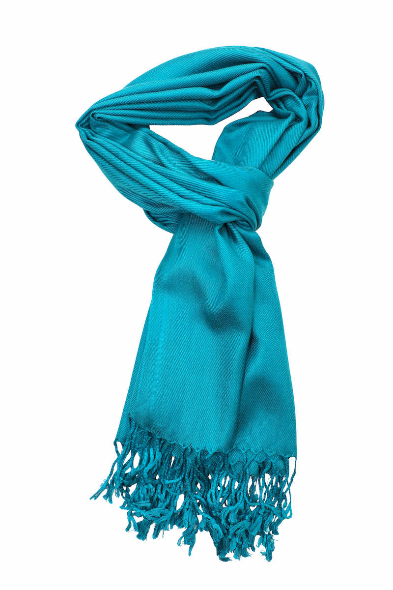 Achillea Teal Pashmina Scarf