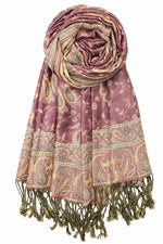 achillea reversible pashmina shawl violet